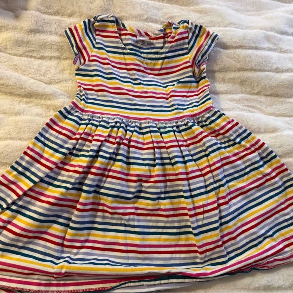 Hanna Andersson Rainbow Striped Casual Dress